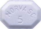 NORVASC 5 milligram pill