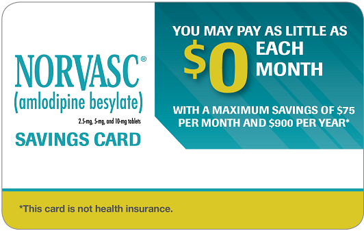 Norvasc Savings Card